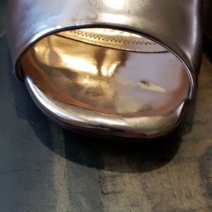 Liliana Rose Gold Open Toe Mules